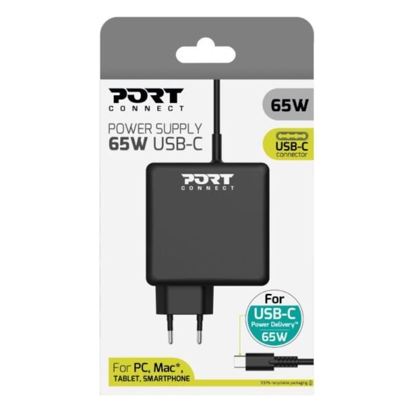 Port Connect Type-C 65W Universal Notebook Adapter - Image 2