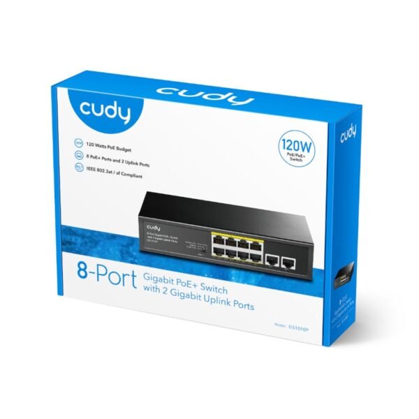 Cudy 8-Port Gigabit PoE+ Unmanaged Switch - Image 4