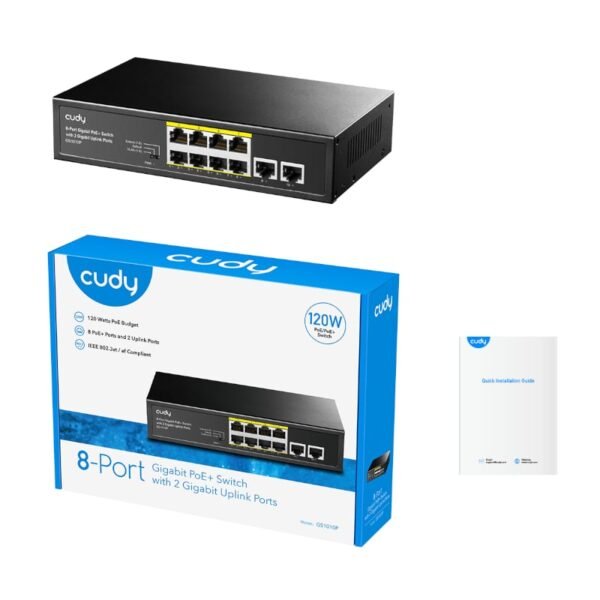 Cudy 8-Port Gigabit PoE+ Unmanaged Switch - Image 5