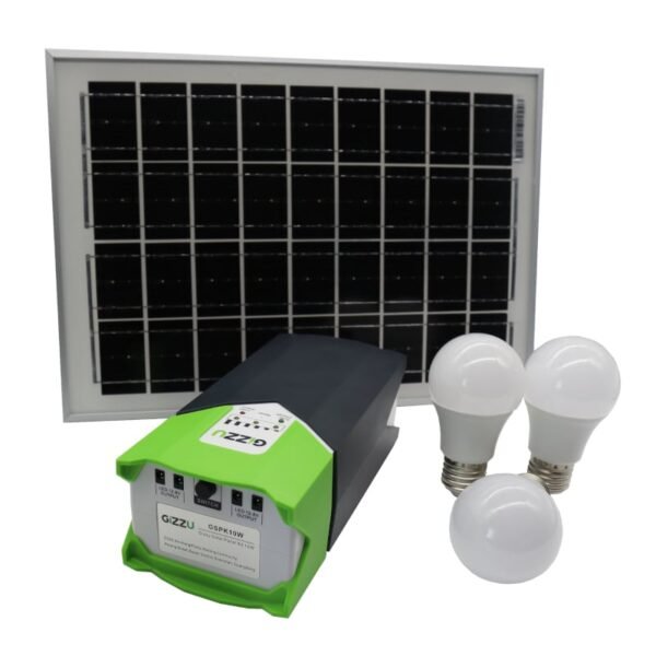 GIZZU 10W Solar Panel Lighting Kit - Image 2