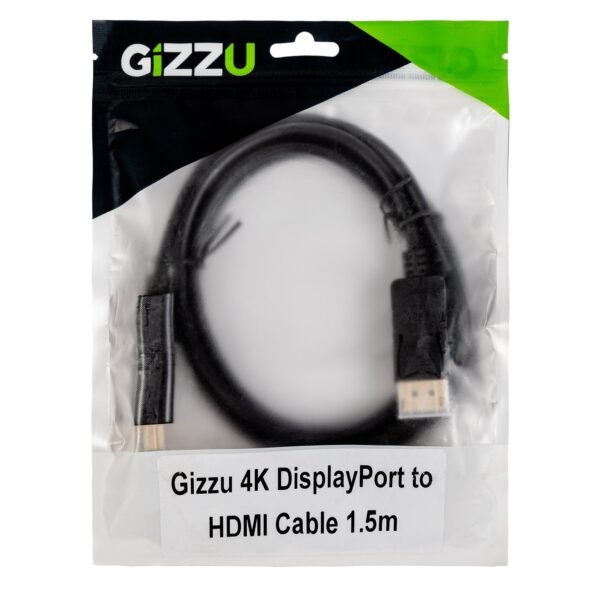 Gizzu 4K60Hz DisplayPort to HDMI Cable 1.5m - Image 4