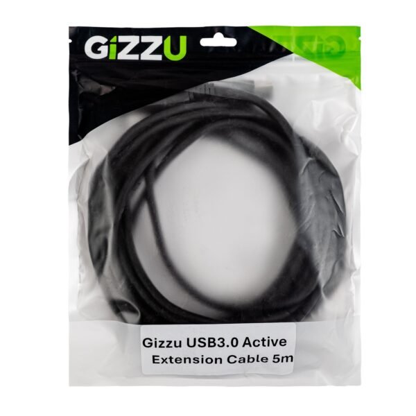 Gizzu USB 3.0 Active Extension Cable 5m - Black - Image 4