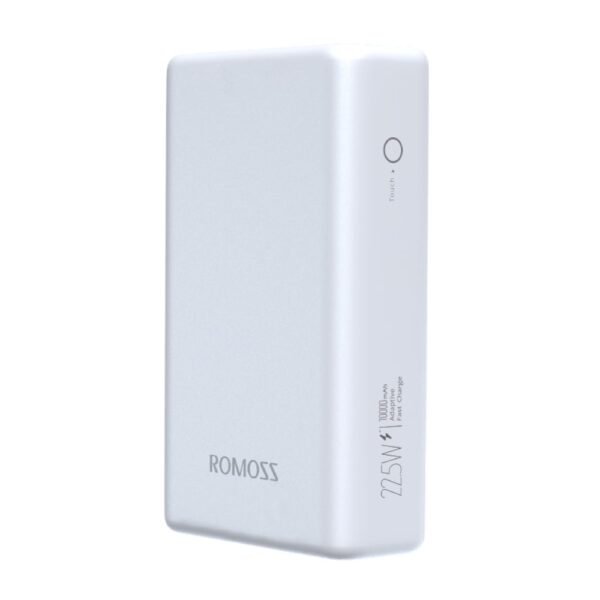 Romoss PAC10 10000mAh 20W Fast Charge Power Bank – White - Image 2